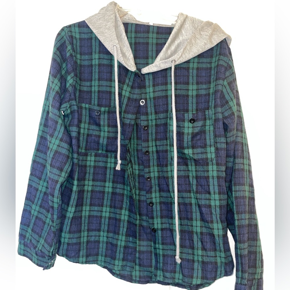 Hooded flannel